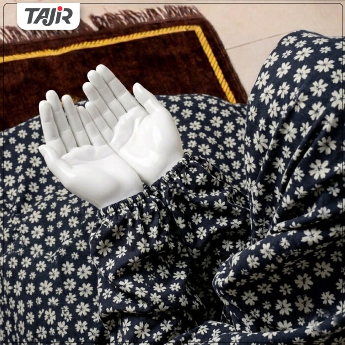 Namaz Chaddar(Large)-Black Daisy
