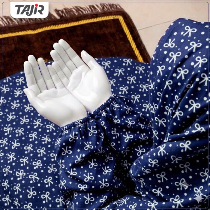 Namaz Chaddar(Large)-Blue Bow