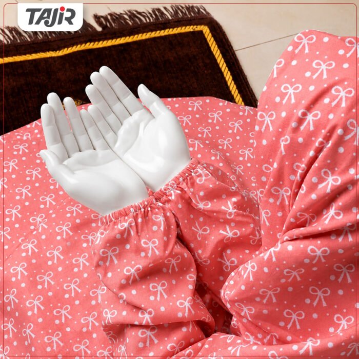 Namaz Chaddar(Large)-Pink Bow